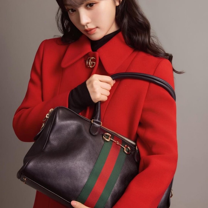 gucci borsetto large smooth leather horsebit web stripe hand crossbody boston bag #866734